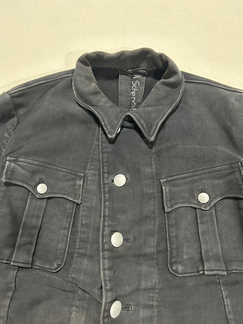 50s〜60s ドイツ軍　モールスキンジャケット　ブラック　メタルボタン