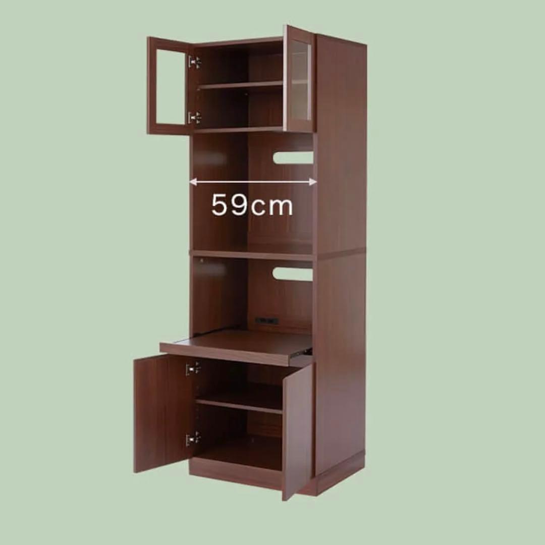 miN•Kujira【送料込み】LOWYA レンジボード キッチンボード