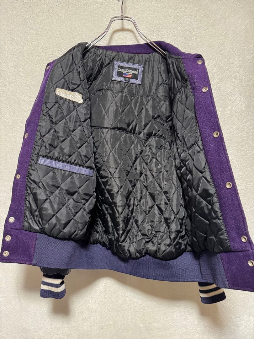 90s スタジャン パッチ パープル S