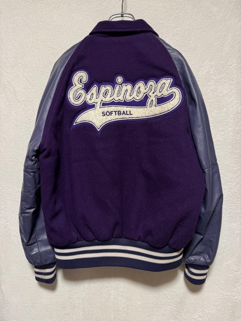 90s スタジャン パッチ パープル S