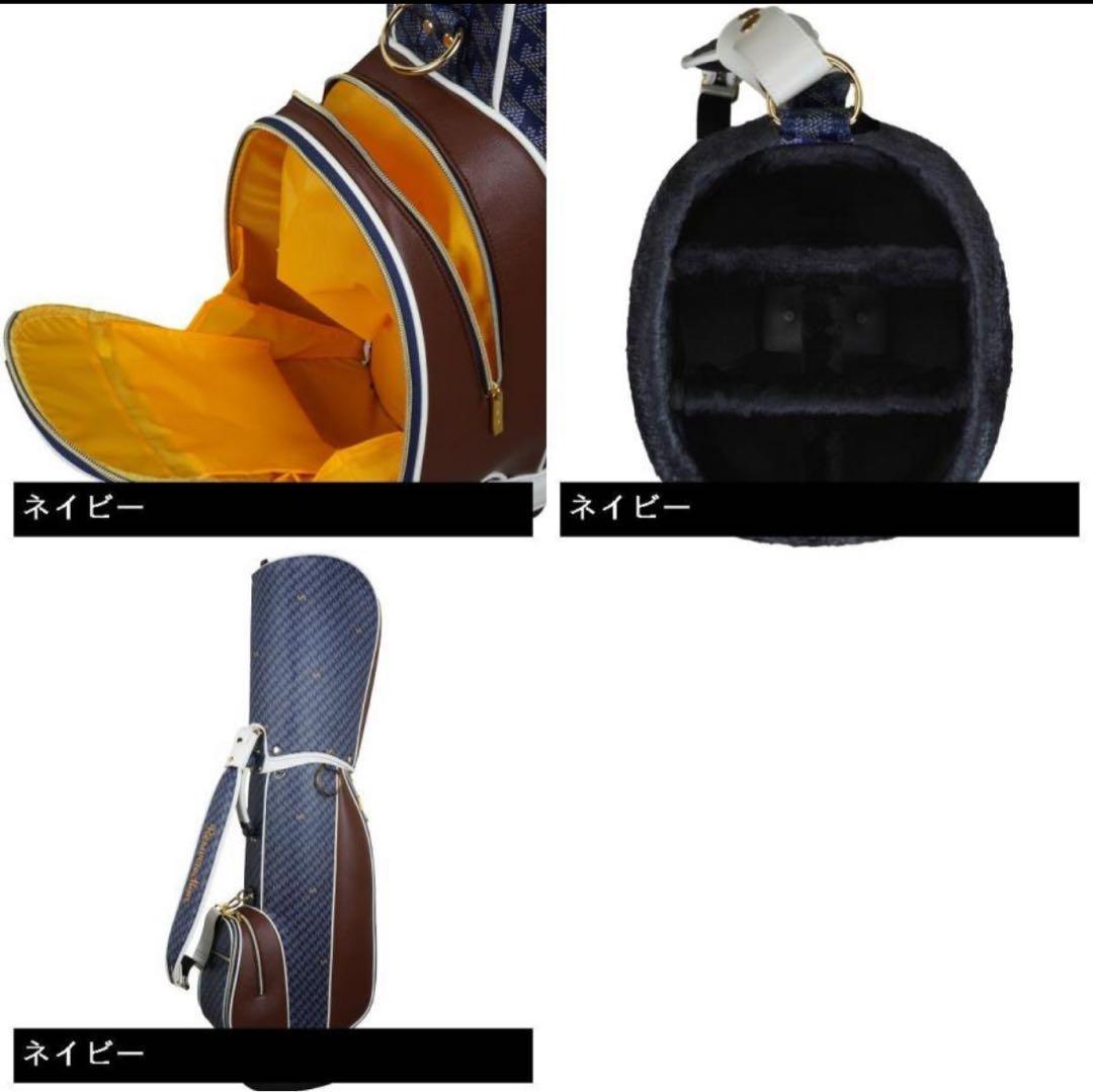 【アデトクンボ】Resurrection ゴルフバッグ ネイビー ブラウン