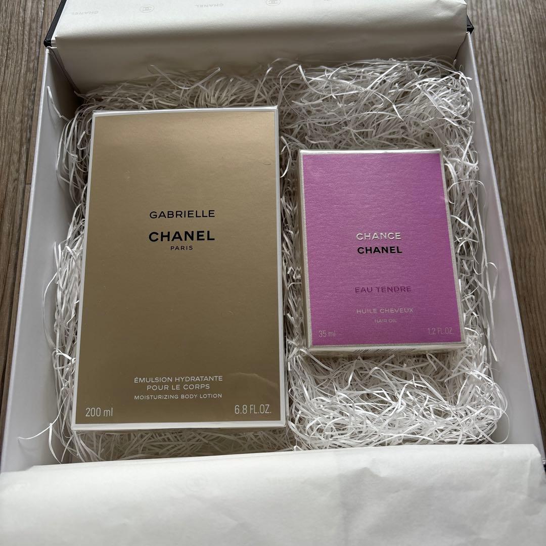 ガブリエルシャネルボディーローション　チャンスオー　タンドゥルヘアオイル