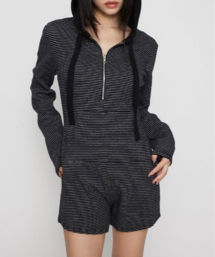 は*な様 LAGUA GEM BORDER HOODIE ロンパース Sサイズ