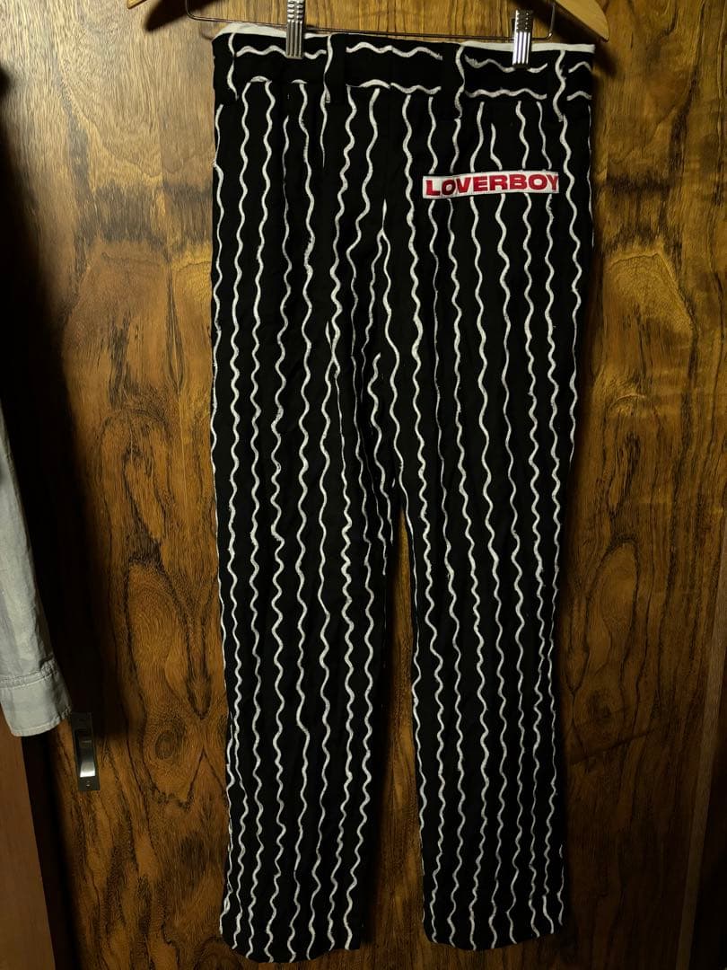 LOVERBOY 波状ストライプ スラックス