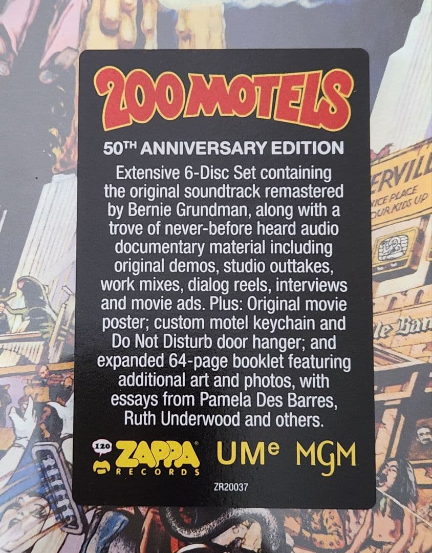 シュリンク未開封 フランク・ザッパ 200 Motels