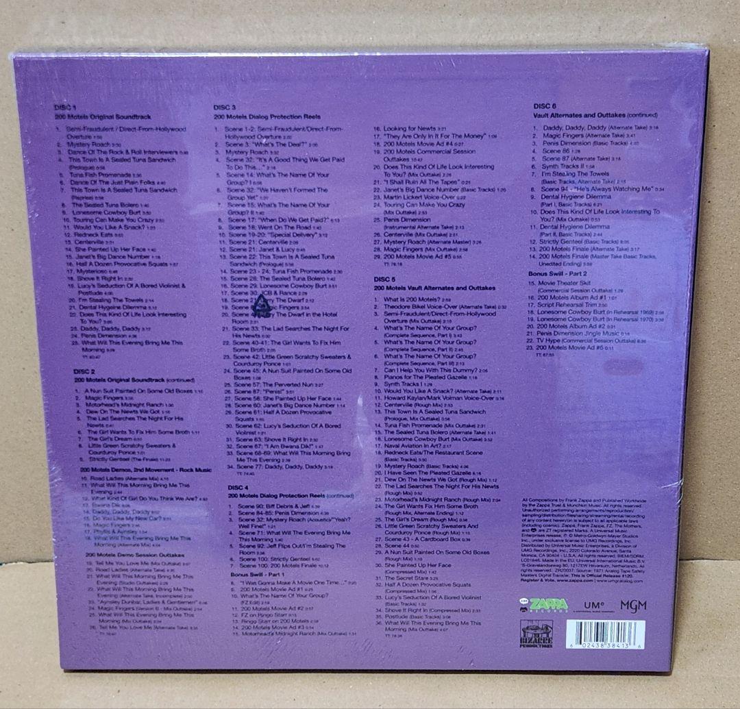 シュリンク未開封 フランク・ザッパ 200 Motels