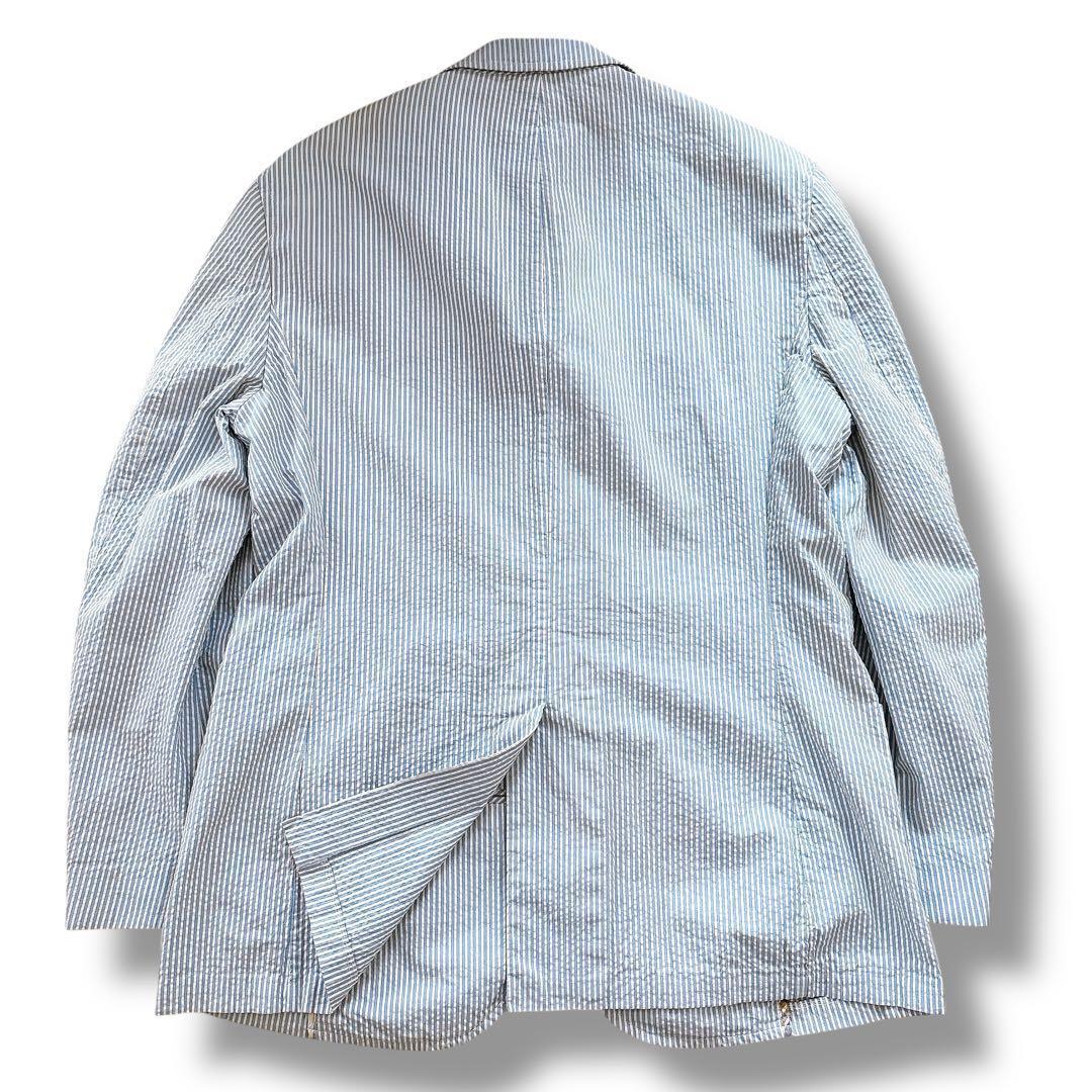 POLO RALPH LAUREN シアサッカー テーラードジャケット ブルー