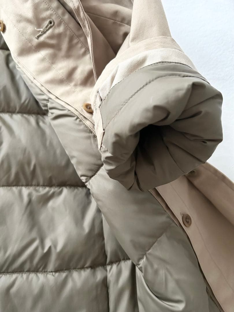 MHL. ダウンライナー付き コットンステンカラーコート 0