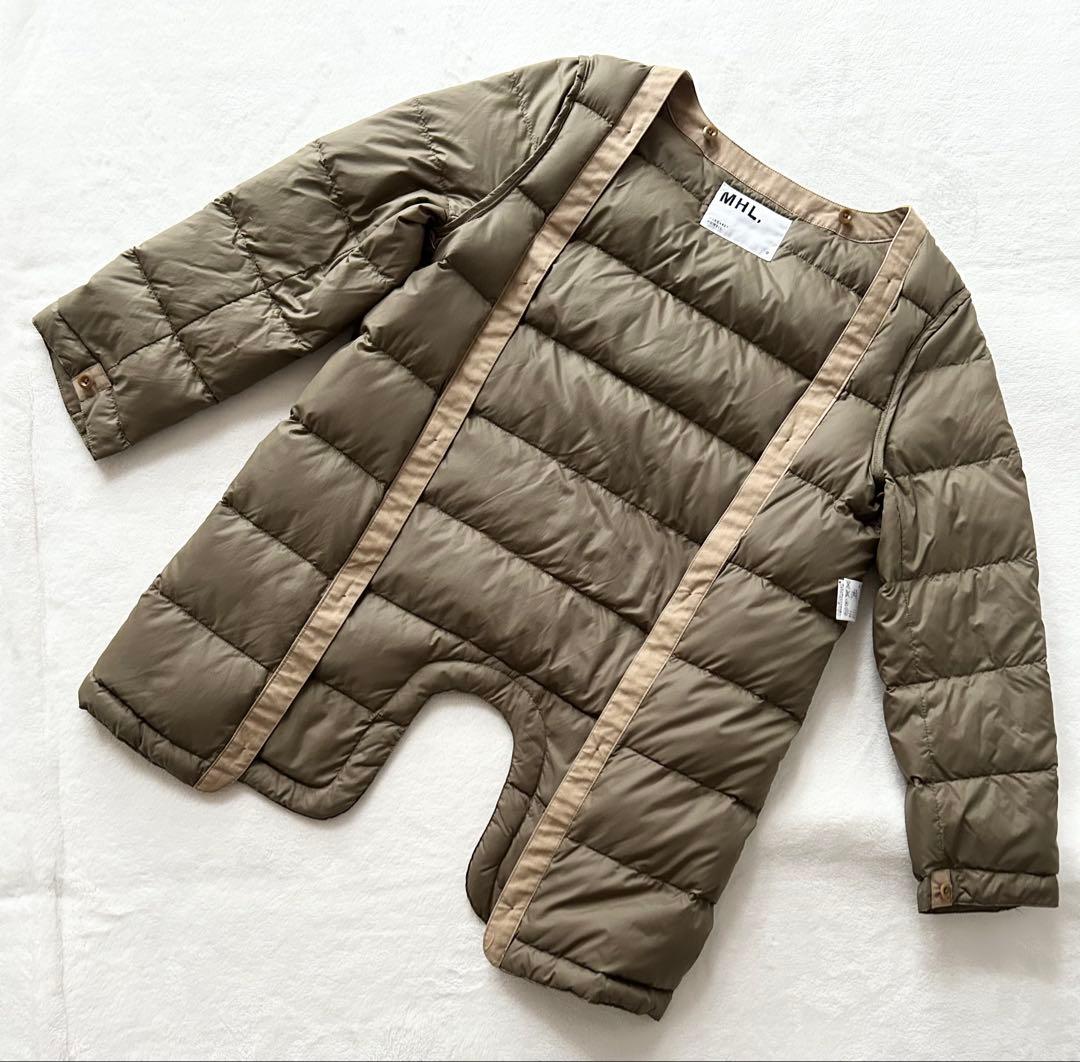 MHL. ダウンライナー付き コットンステンカラーコート 0