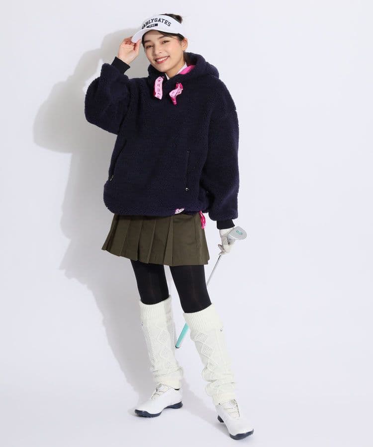 ★美品★PEARLY GATES　裾ドロストシープボアパーカー　サイズ　0