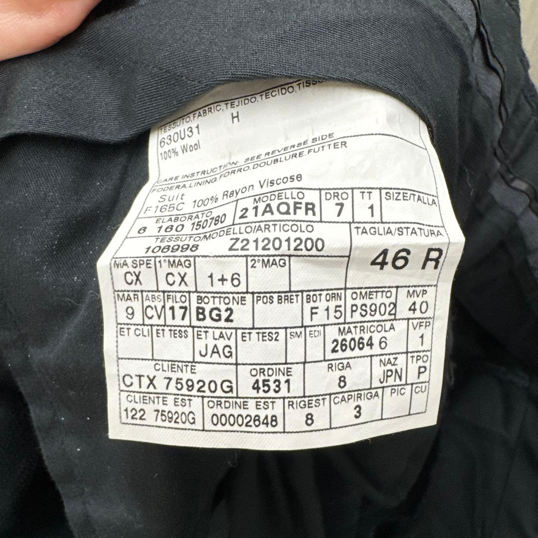 GUCCI ダブルブレスト スーツ グレー ストライプ