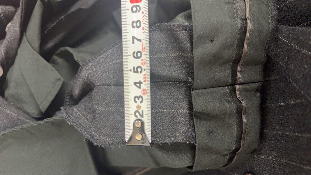 GUCCI ダブルブレスト スーツ グレー ストライプ