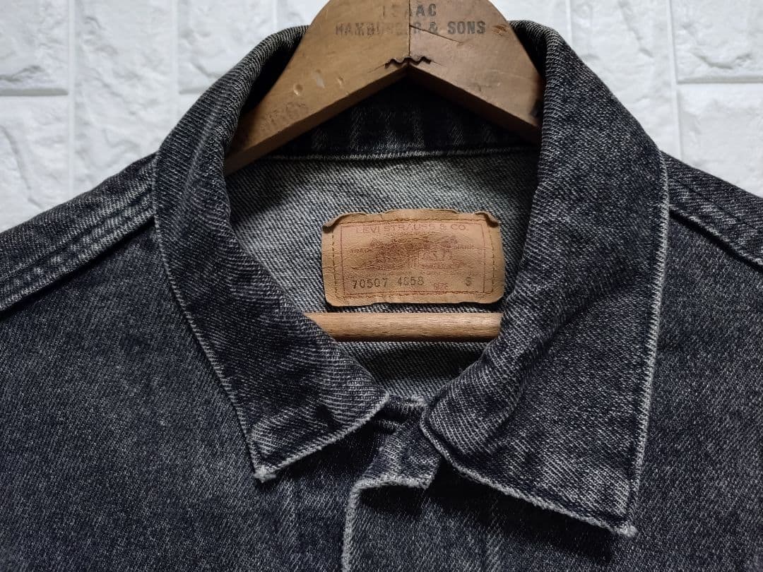 なると　80s★USA製★リーバイス★70507先染めブラックデニム