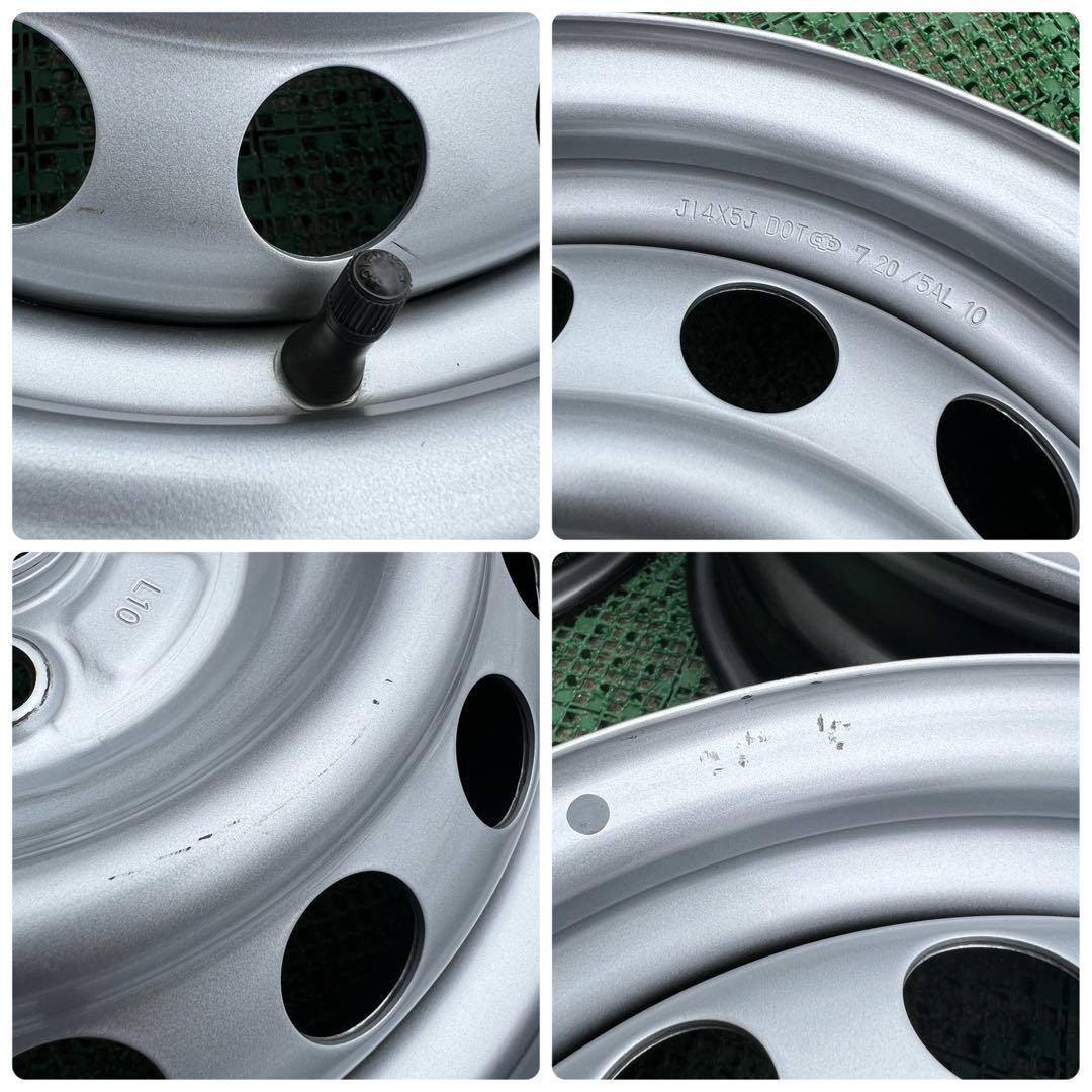 トヨタ純正 プロボックス 14インチスチールホイール シルバー色4本