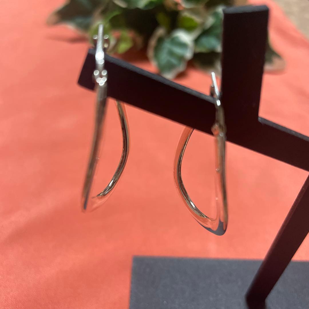 【新品 未使用】UNOAERRE ウノアエレシルバー925 フープピアス