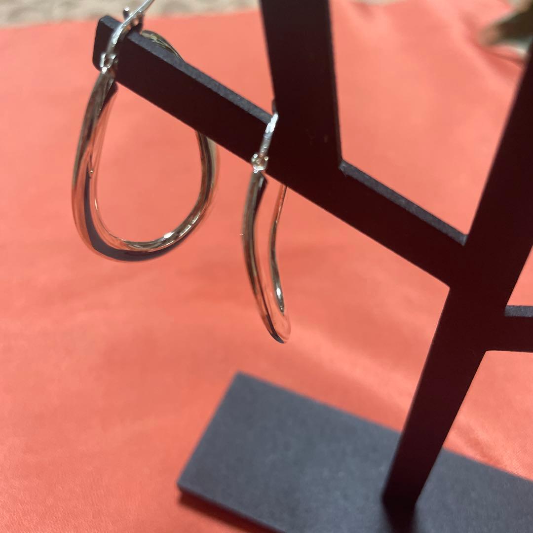 【新品 未使用】UNOAERRE ウノアエレシルバー925 フープピアス