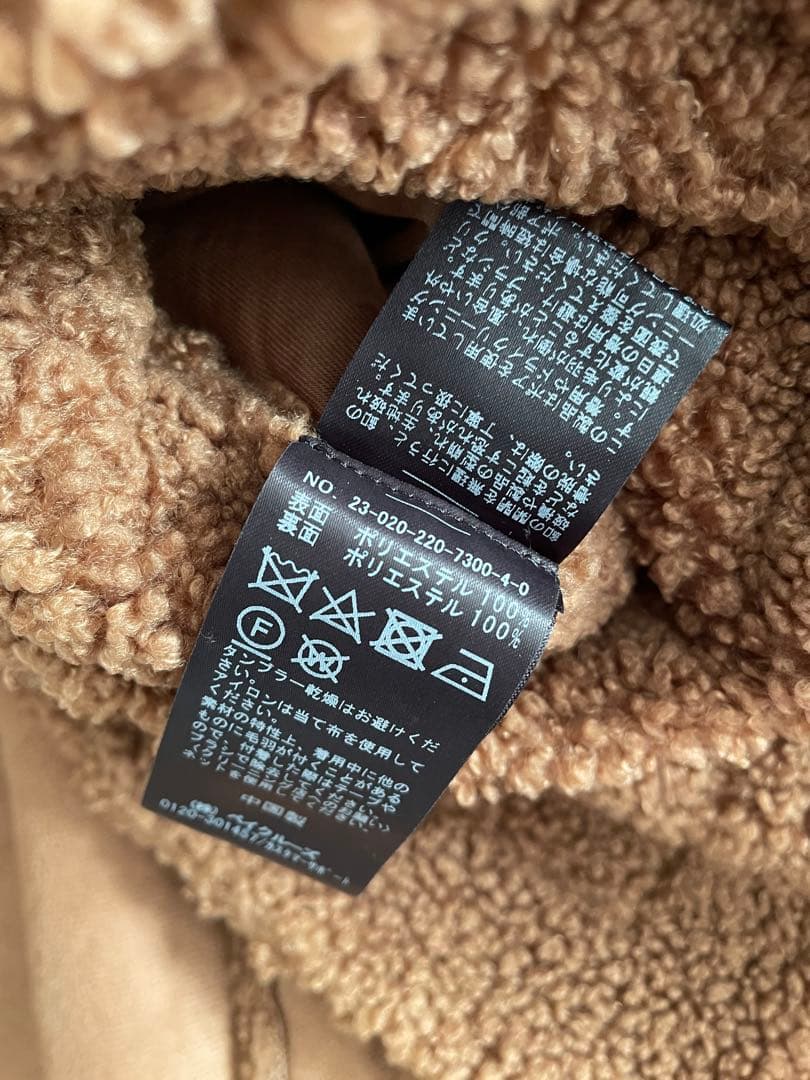 FRAMeWORK フレームワーク　ボアポンチョコート　ブラウン　ケープ