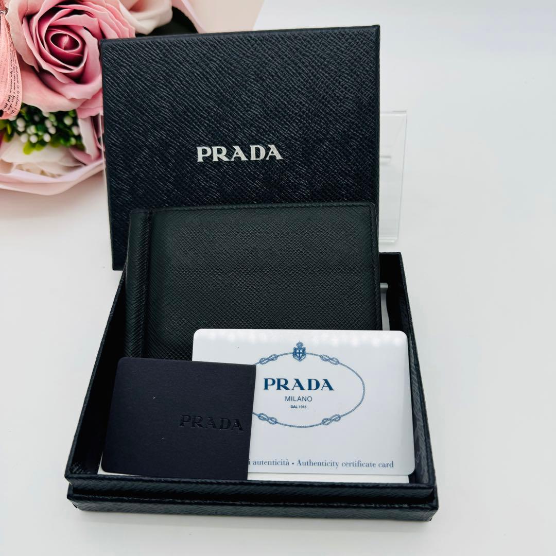 PRADA プラダ マネークリップ 札入れ カード入れ 394