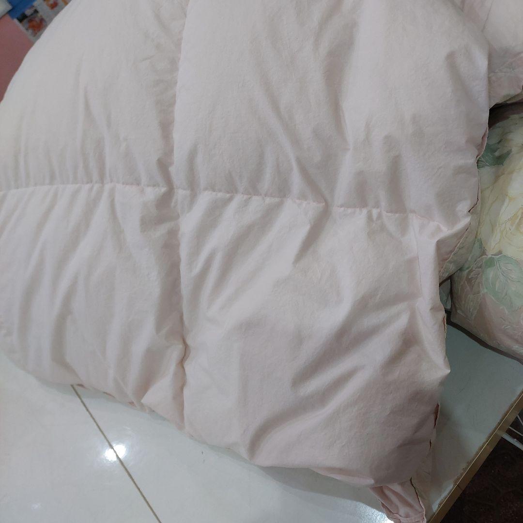 羽毛掛け布団 中古 ピンク系