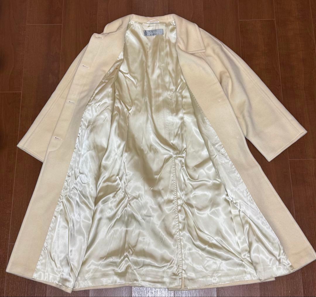 【MaxMara】　ベルデッドデザイン　ロングコート