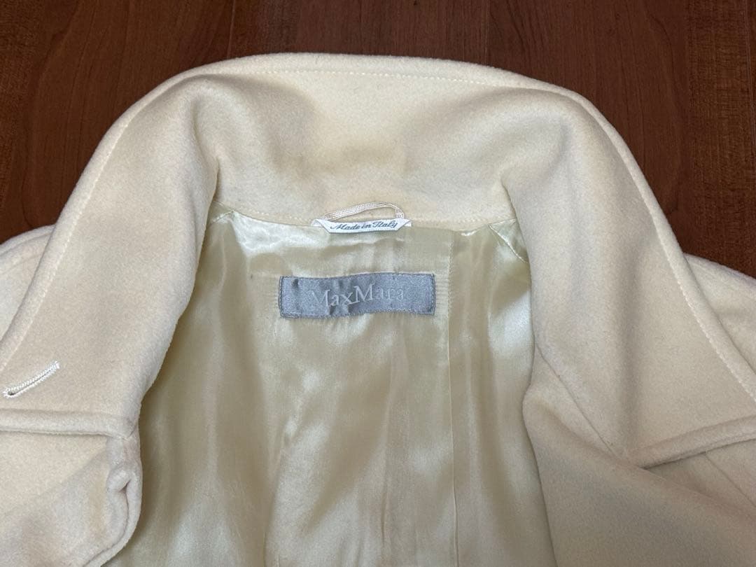 【MaxMara】　ベルデッドデザイン　ロングコート