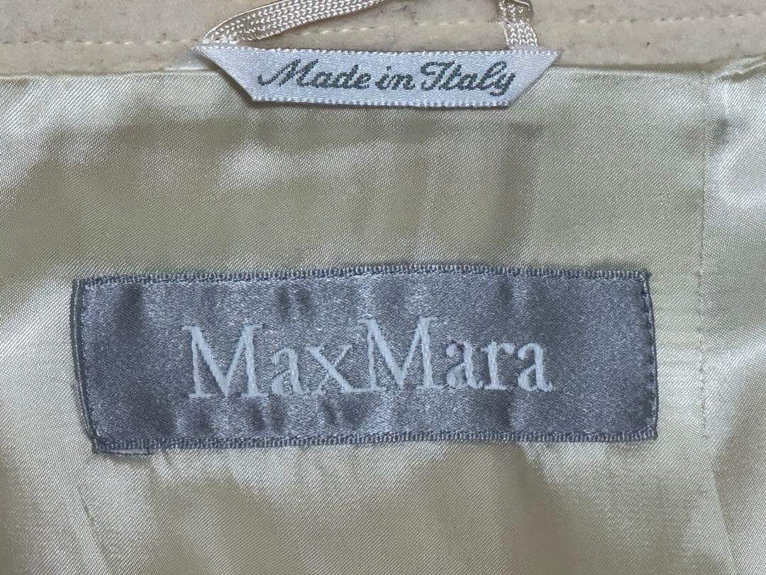 【MaxMara】　ベルデッドデザイン　ロングコート