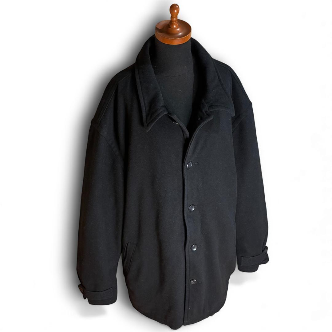 オールドGAP ウールコート 無地 裏ボア ビッグシルエット 00s 美品 古着