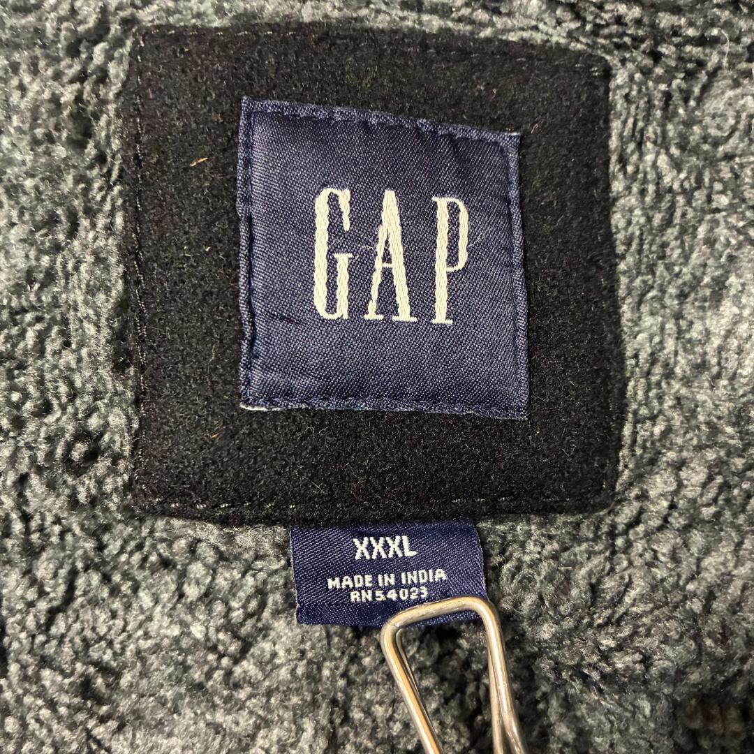 オールドGAP ウールコート 無地 裏ボア ビッグシルエット 00s 美品 古着