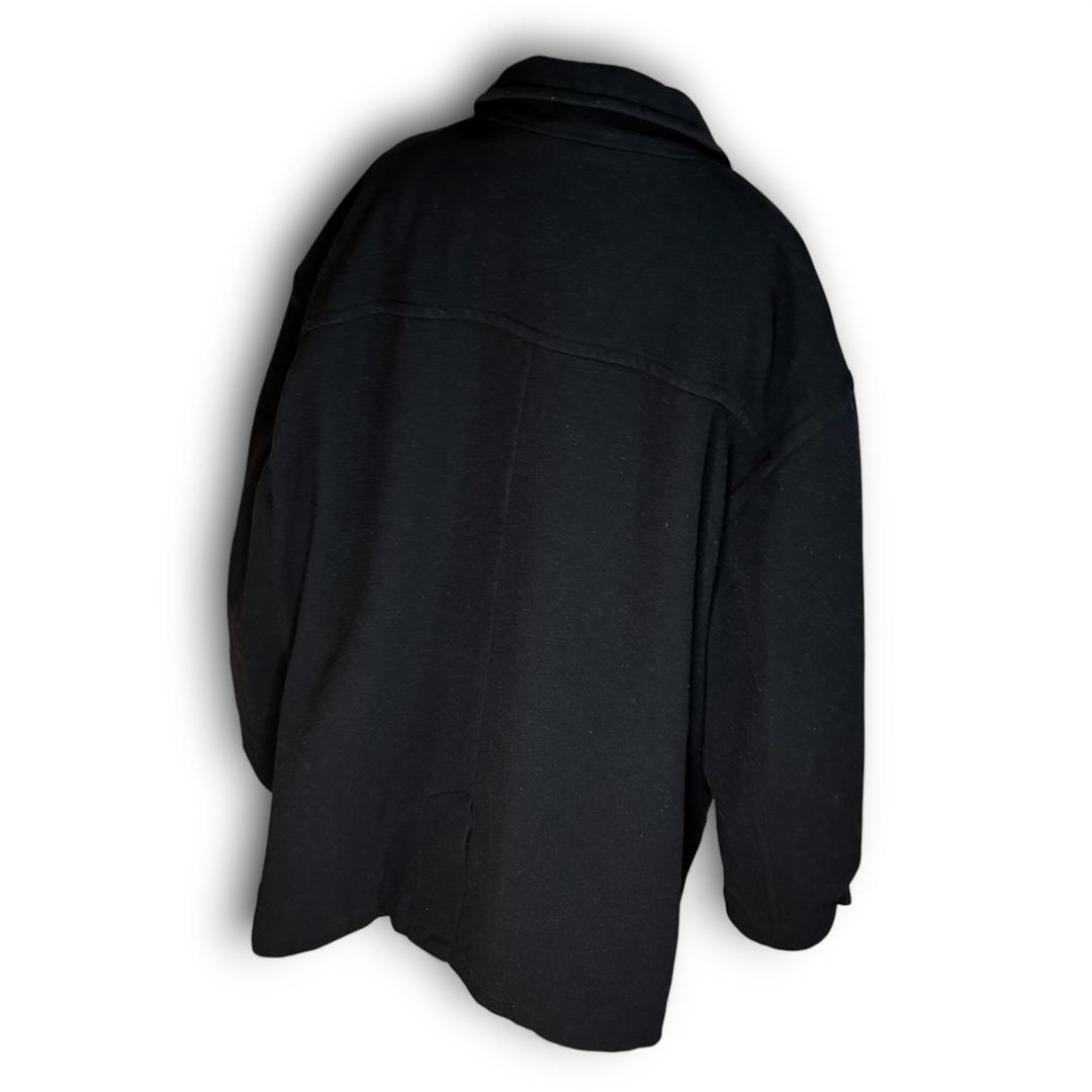 オールドGAP ウールコート 無地 裏ボア ビッグシルエット 00s 美品 古着