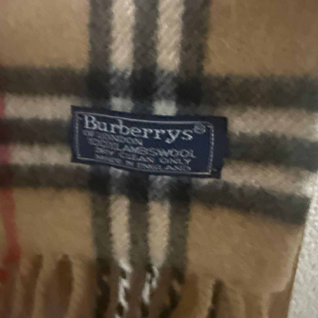 英国製 BURBERRY バーバリー ベージュ ノバチェック マフラー