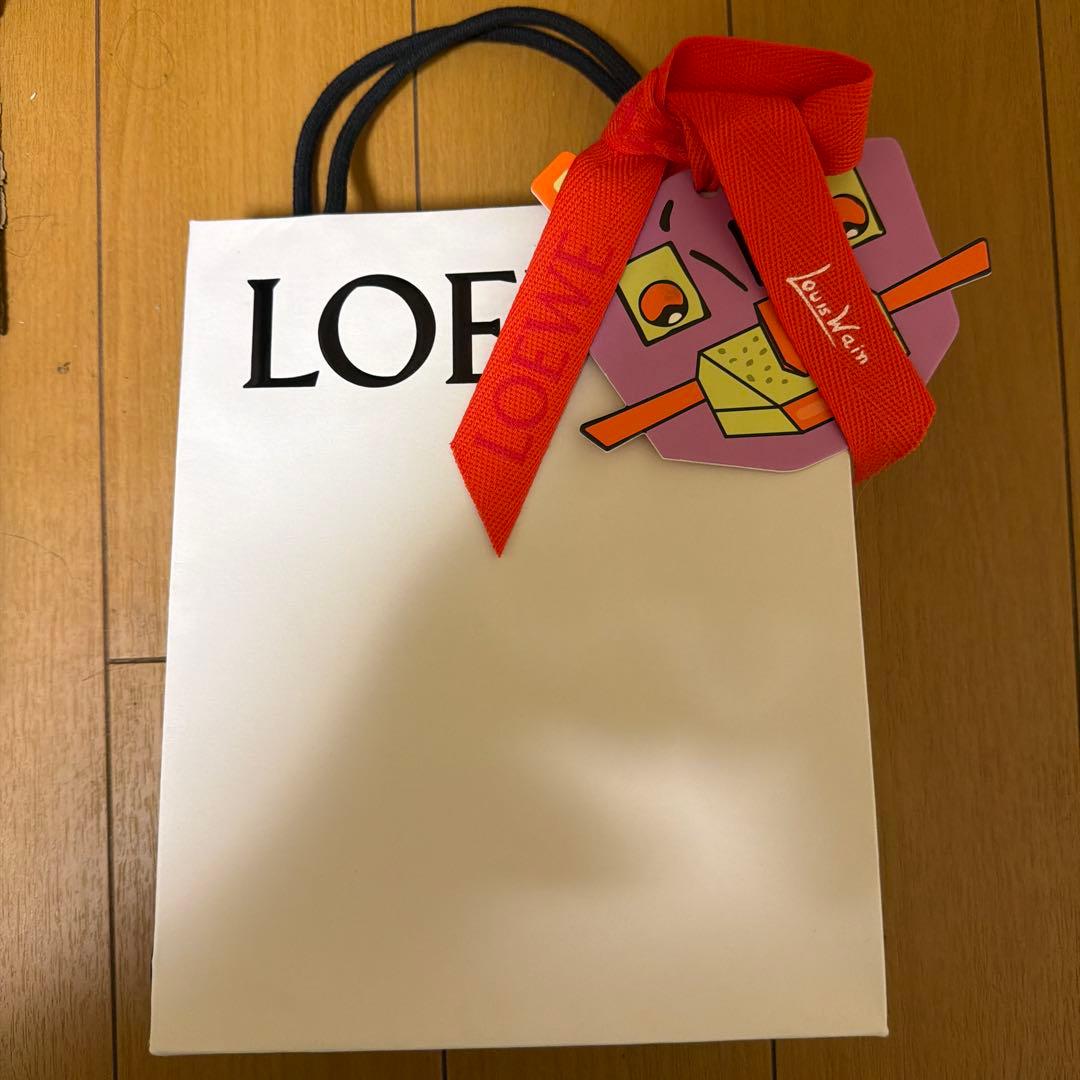 LOEWE 二つ折り財布 黒 レザー