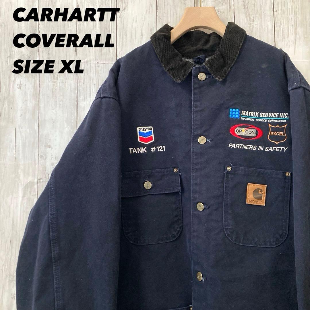 古*ー様 CARHARTTカーハート 裏ブランケットカバーオールジャケット XL