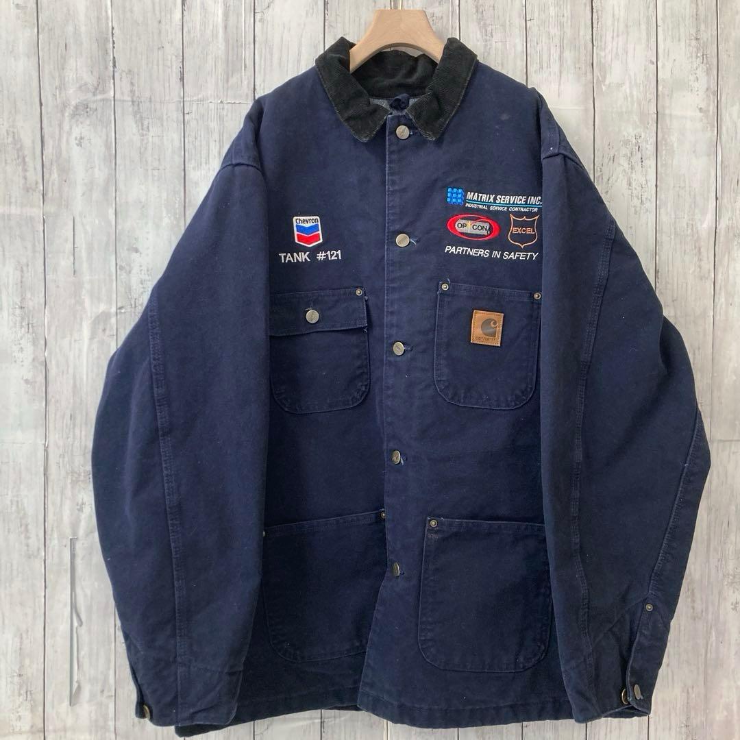 古*ー様 CARHARTTカーハート 裏ブランケットカバーオールジャケット XL