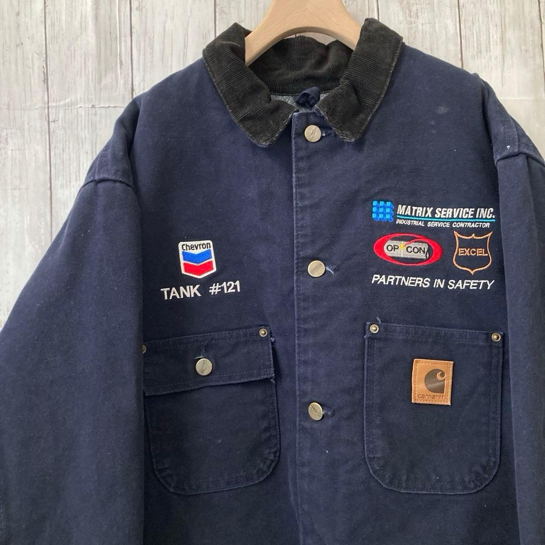 古*ー様 CARHARTTカーハート 裏ブランケットカバーオールジャケット XL