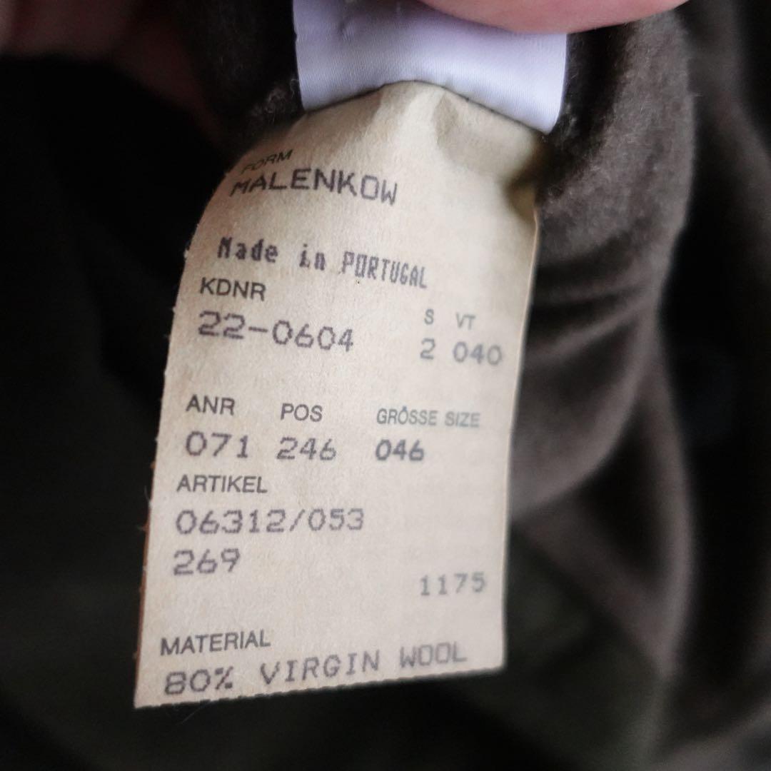 1990s HUGO BOSS ウールメルトン　スタンドカラーコート　ブラウン