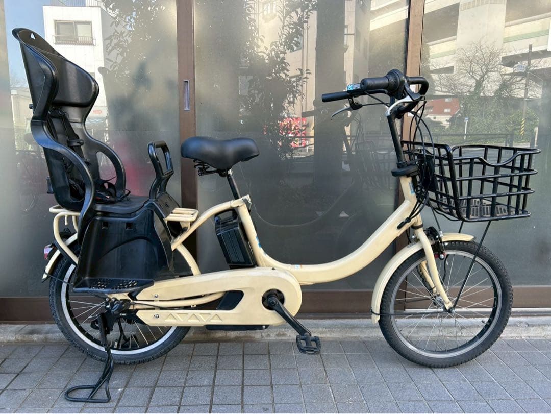 中古電動自転車 ヤマハ パス バビーun 20インチ ベージュ №3650