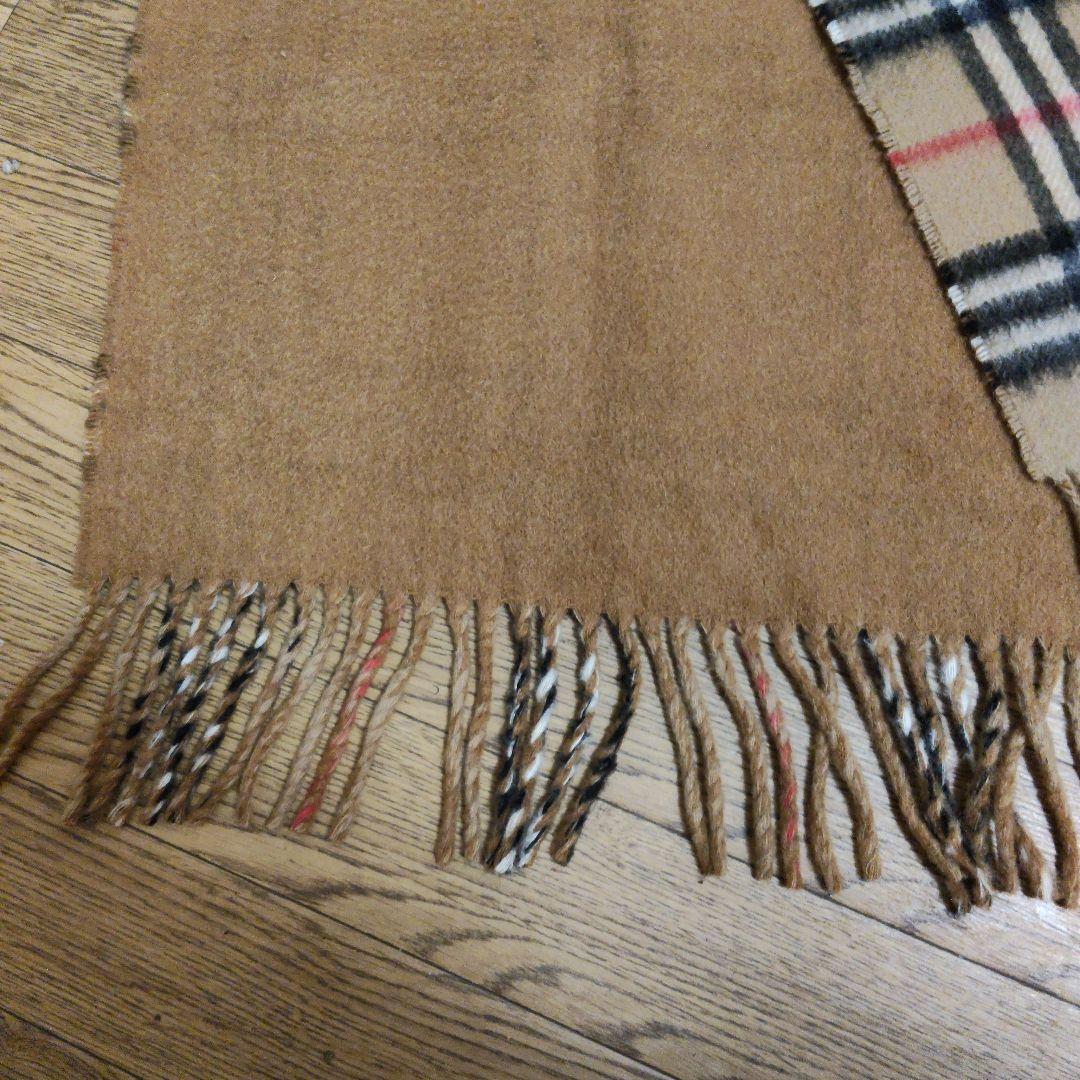 Burberry チェック柄 マフラー カシミヤ100%、