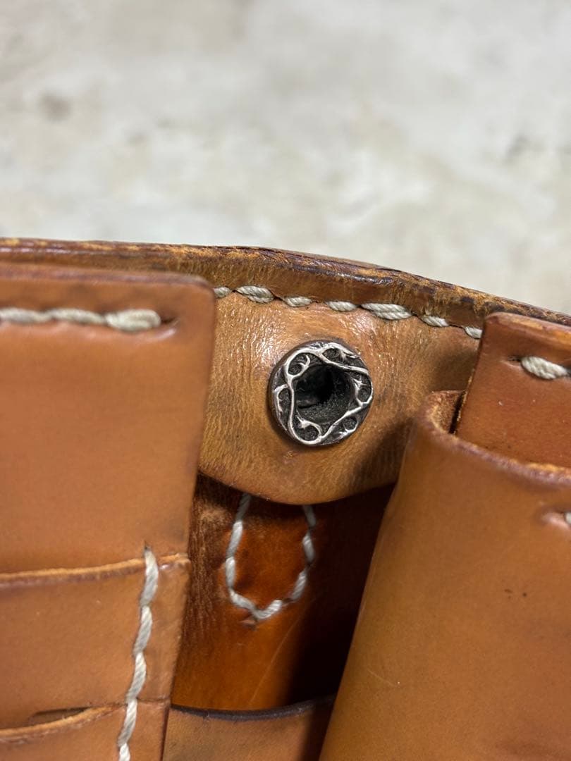 ビーズ屋公ちゃん　コードバン　　　　　　ミドルウォレット　H160xW90mm