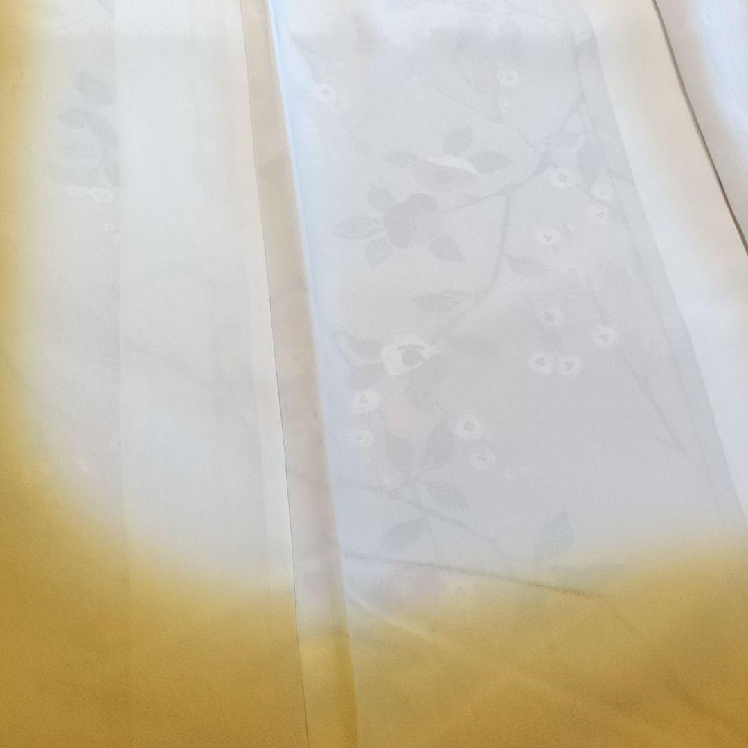 m*t様 C68 ちどり屋 着物 小紋 洗える着物 化繊 花 ベージュ