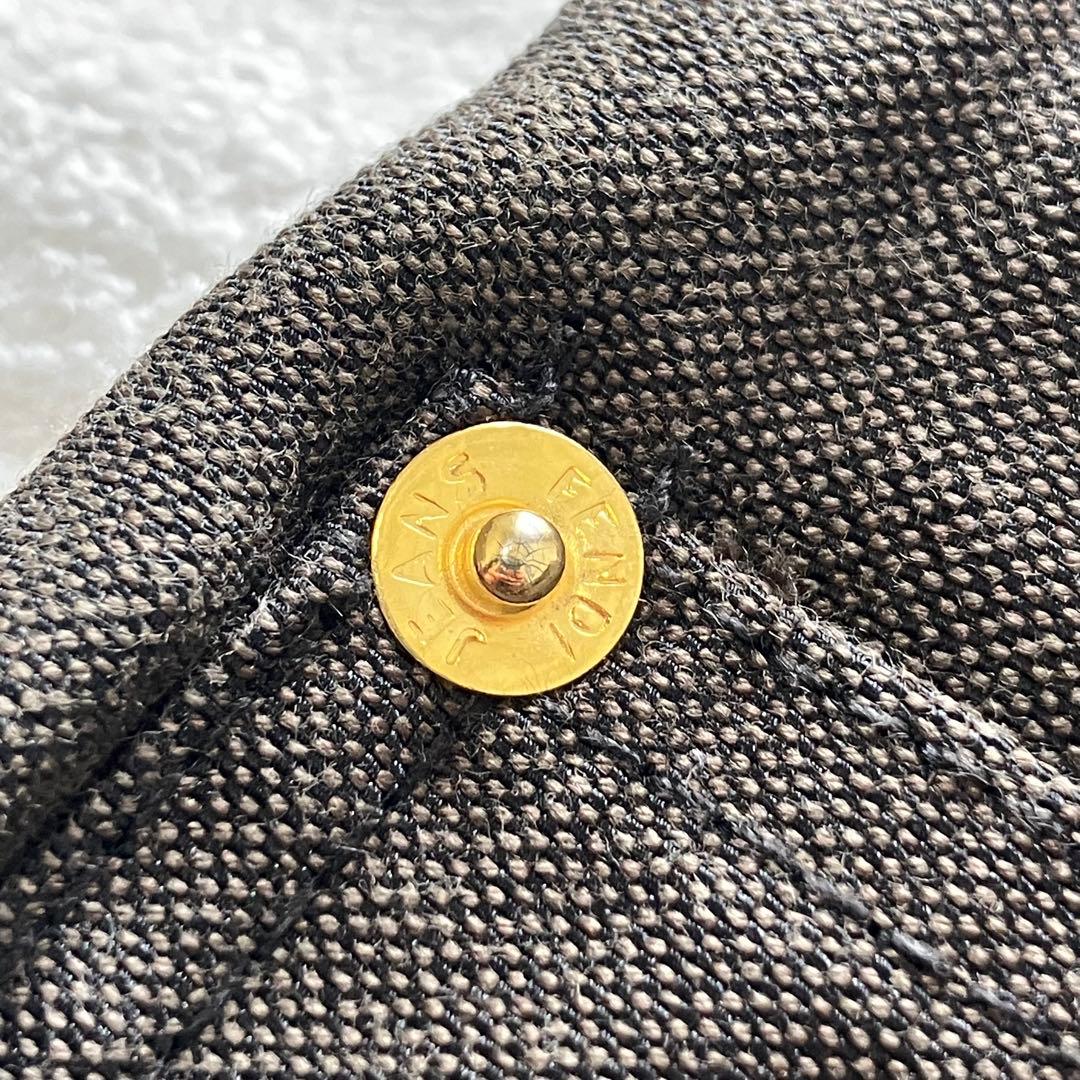 ★美品★フェンディ　ショートパンツ　36 金ボタン　ロゴ デニム　ズッカ