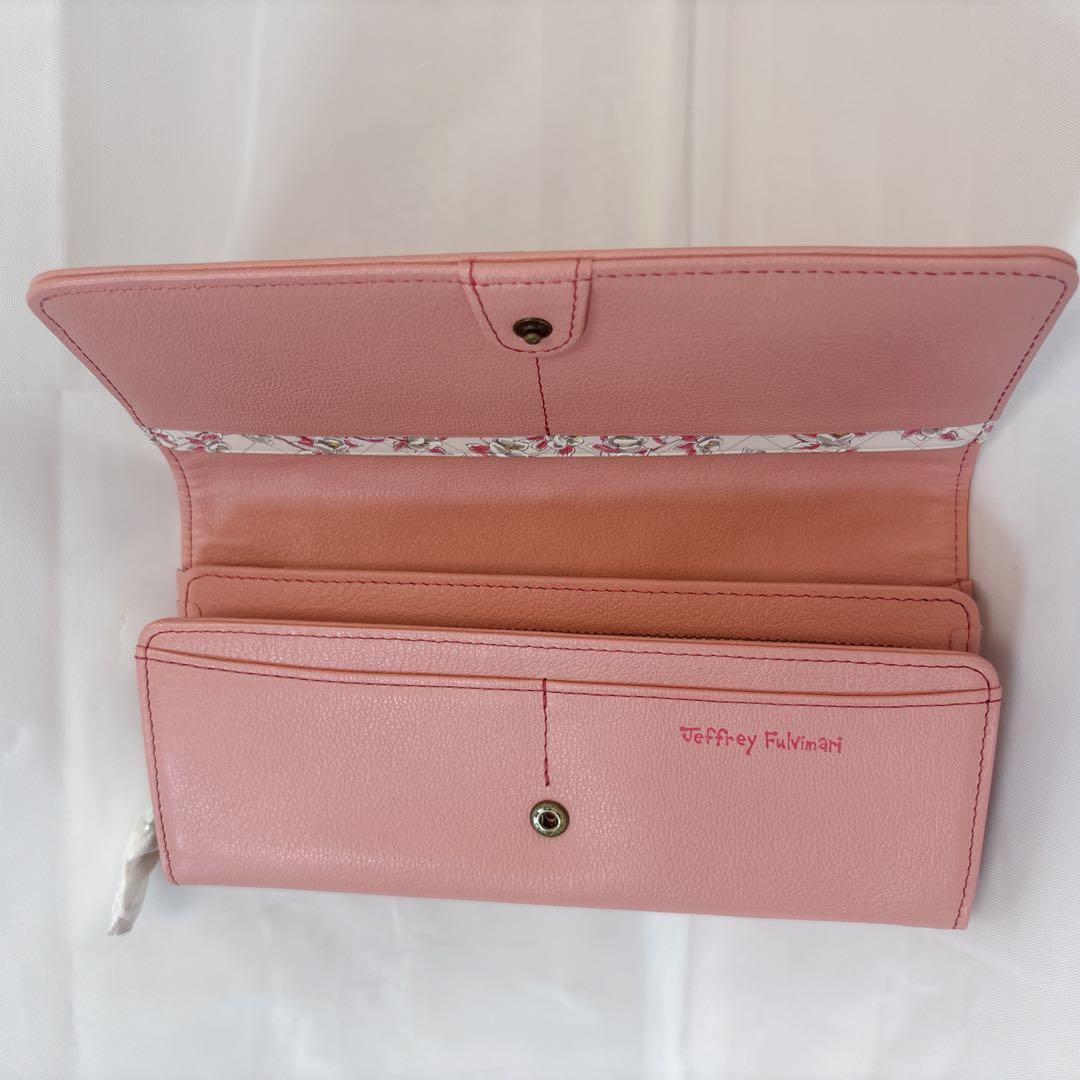 Jeffrey Fulvimariピンク長財布