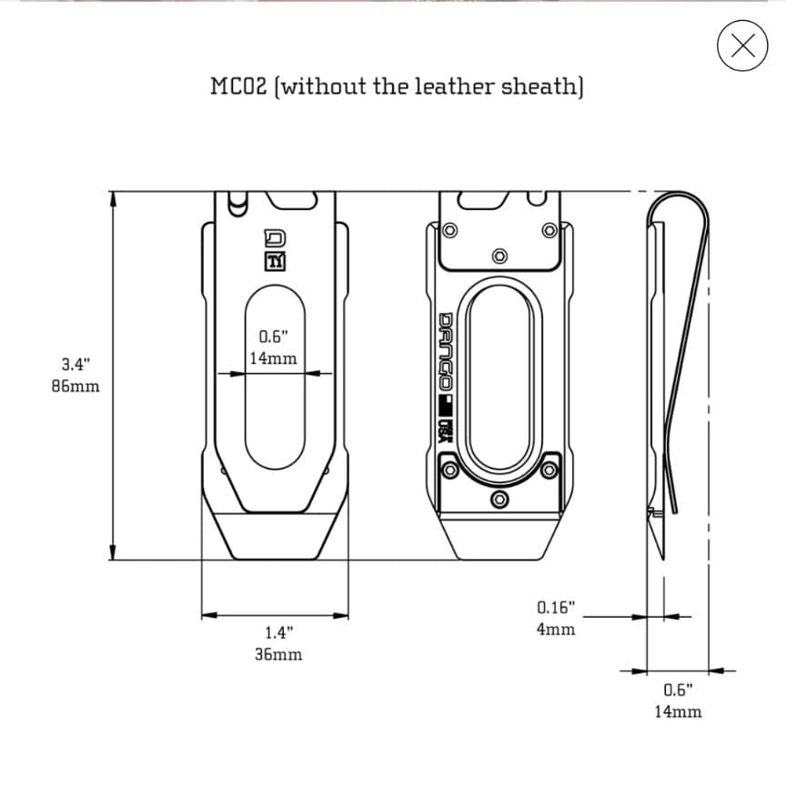 DANGO PRODUCTS MC02 チタンマネークリップシルバー