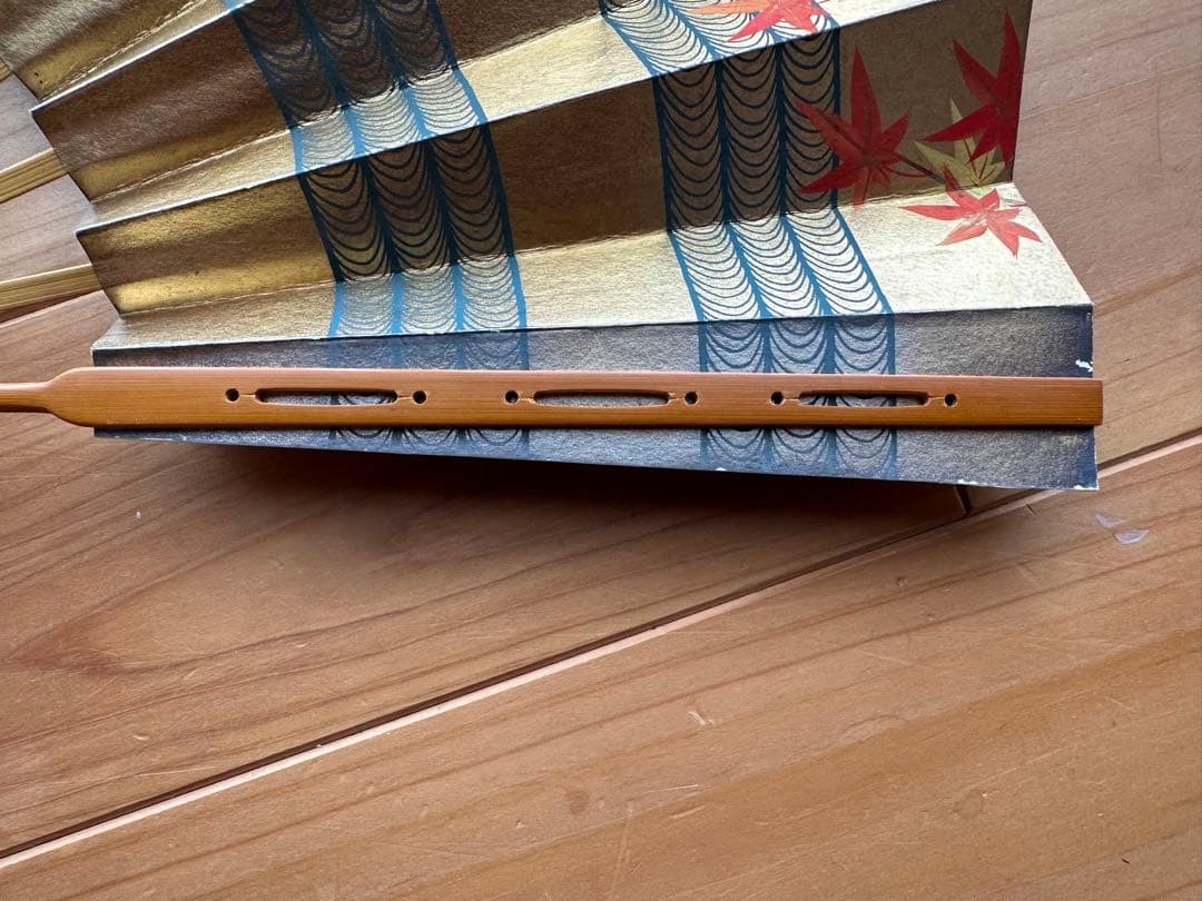 両面装飾有り！　十松屋福井　扇子　御舞扇　京都　金箔　竹　京扇子