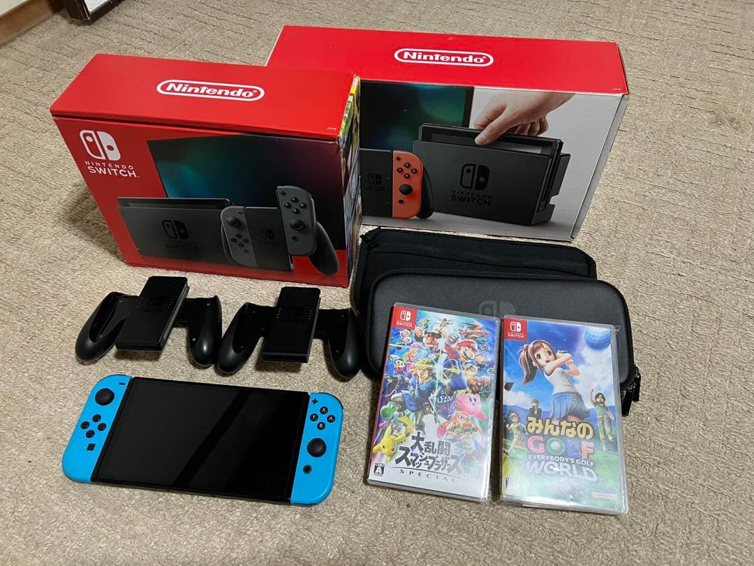 ⭐︎Nintendo Switch ⭐︎計3台⭐︎カセット2本⭐︎おまけ多数⭐︎