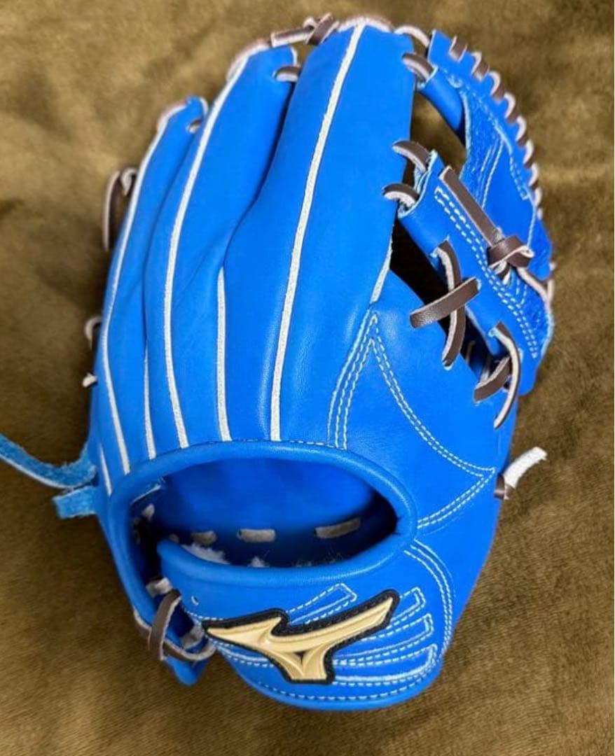 Mizuno Global Elite 軟式グローブ 青