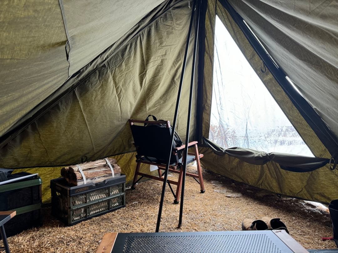 WAQ Alpha TC SOLO DX 専用フロントウォール 前幕　オリーブ色