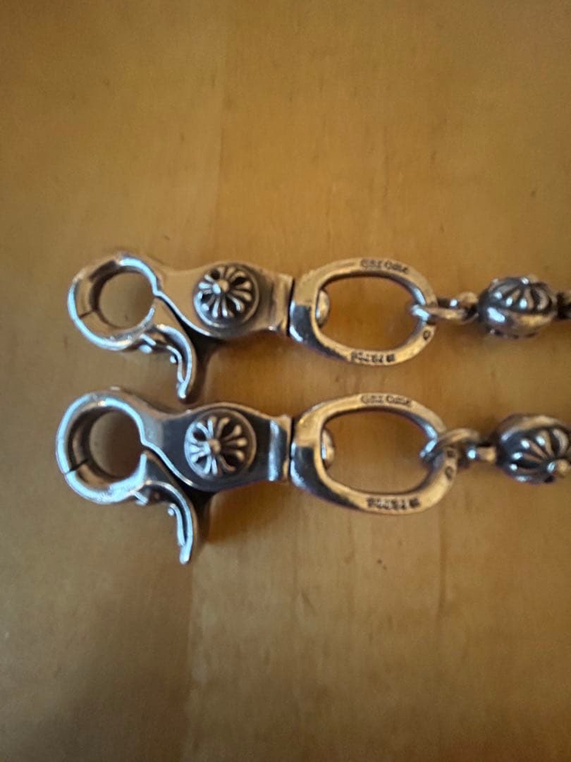 ダブルクリップ シルバーウォレットチェーン