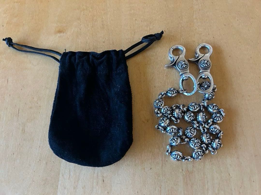 ダブルクリップ シルバーウォレットチェーン