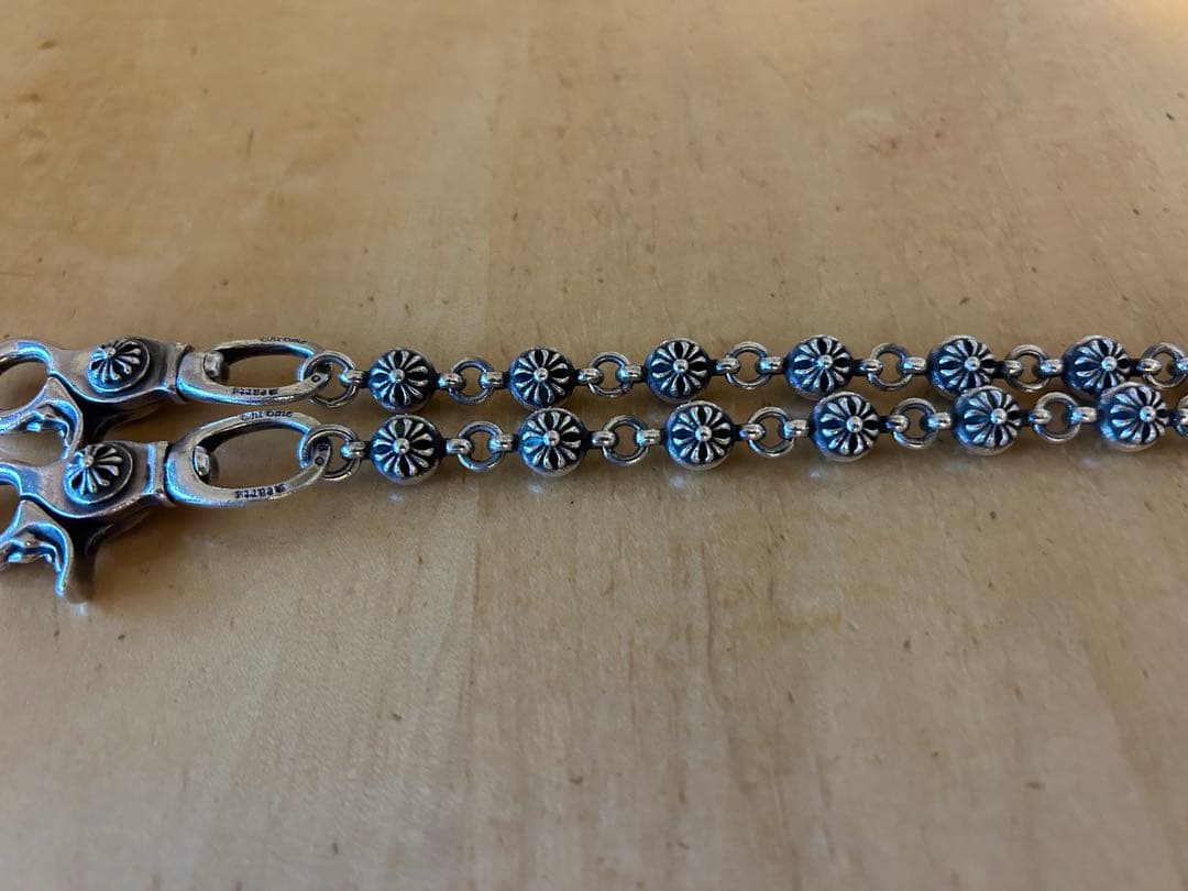 ダブルクリップ シルバーウォレットチェーン