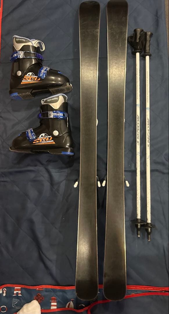 126 136 子供 スキーセット ジュニアスキー カザマ　KAZAMA